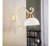 Wandleuchte Shabby Chic E27 Lampe Mur Maison de Campagne Rustique Salon Verre