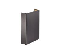 Applique murale FOLD 15 Aluminium Noir, H.21 IP54 LEDModule / Extérieur