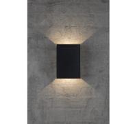 Nordlux Fold Applique LED, noir - large Ce luminaire comporte des modules à LED prémontés de classes énergétiques A A++, A+, A