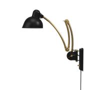 Fritz Hansen Kaiser Idell 6559-W Wandleuchte, Matt Black / Brass