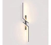 Applique Murale géométrique linéaire, Lampe Murale Ultra-Fine en métal avec Abat-Jour en Acrylique, LED Moderne - 3000 K, éclairage d'ambiance décoratif Mural en Bande, Lampes murales de Couloir