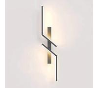 Applique Murale géométrique linéaire, Lampe Murale Ultra-Fine en métal avec Abat-Jour en Acrylique, LED Moderne - 3000 K, éclairage d'ambiance décoratif Mural en Bande, Lampes murales de Couloir