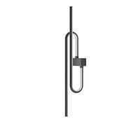 Applique Murale géométrique Ultra-Fine, Applique Murale linéaire en métal avec Abat-Jour en Acrylique, Applique Murale LED Moderne, Longue Bande Noire, éclairage décoratif de Chevet