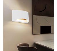 Applique Murale Gips Lampe de Salon Haut Bas Demi-Cercle 1 à Flammes B 20 CM