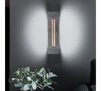 Applique murale Eclairage de couloir Applique murale argent Eclairage d'escalier LED dimmable, variateur tactile 3 niveaux, 5W 335lm 3000K, LxH 30x8 cm, Wofi 4379.02.70.7000