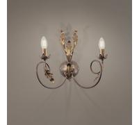 Applique murale Gretel ONLI, dimmable, bronze, Salon / Salle à manger, Métal, Florentin, Applique