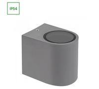 Applique Murale Gris Lampe D'Extérieur Parete GU10 X1 230V IP54 80 x 73 X 95 MM