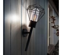 Applique Murale Hauswandlampe Éclairage D'Extérieur Lampe E27 Grille Noir Inox