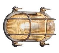 Applique murale HELFORD Brass Nickel, H.12.5 - IP64 - E27 /Nordlux Extérieur