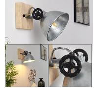 Applique murale - HOFSTEIN - Mot - Métal et Bois - Vintage - Spot orientable
