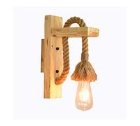 Applique Murale Industrielle Applique Décorative En Bois Corde De Chanvre Lampes Murales pour Café Hôtel Restaurant Luminaire pour Restaurant Allée Couloir Entrée Bar E27 Base