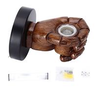 Applique Murale Industrielle en Forme de Main, Applique Murale Créative Vintage en Forme de Poing, Lampe Murale Rétro, avec Connecteur de Montage sur Base, pour Cafés, Restaurants,(Main gauche)