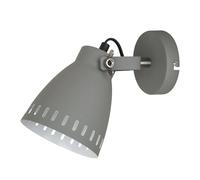 Applique murale industrielle grise Italux Franklin MB-HN5050-1-GR+S.NICK