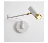 Applique Murale Industrielle Moderne et réglable, Bras pivotant créatif, luminaire Mural avec Interrupteur Marche/arrêt pour Chambre à Coucher, Chevet, Lampe de Lecture, Salon, fenêtre, Couloir