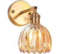 Applique Murale Intérieur Lampe murale en Verre Industrielle Réglable