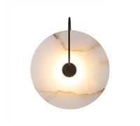 Applique Murale Interieur LED 3W 3000K Blanc Chaud Marbre Lampe Murale Moderne Eclairage Décoration Lumière Luminaire Mural Pour Chambre Bureau Salon Escalier Couloir Hôtel Bar, Noir