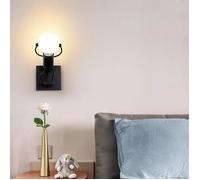 Applique Murale Interieur LED Moderne Lampe Murale E27 Vintage en Métal Lampe pour Salon Chambre Hall Escalier Pathway