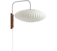 Applique Murale Intérieur Moderne à Bras Articulé avec Abat-Jour Ovale en Soie Style Lanterne Wabi Sbai en Bois Idéale pour Chambre Salon Ou Salle à Manger Culot E27