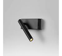 Applique Murale intérieure 5W 3000K Blanc Chaud Moderne rotative en Aluminium Applique décorative for Salon Chambre Couloir escaliers Hall, Noir(B)