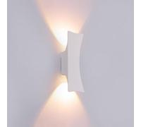 Applique Murale intérieure 6W 3000K Blanc Chaud Moderne en Aluminium Applique décorative Lampe for Salon Chambre Couloir escaliers Hall(B)