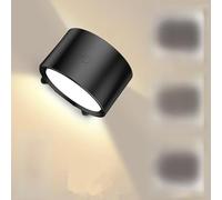 Applique Murale intérieure, Lampe Murale rechargeable, éclairage double face, 3 niveaux de couleur, télécommande et tactile, éclairage mural sans fil à 360° avec minuterie pour bureau, chambre à couch