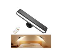 Applique Murale Intérieure Sans Fil et Sans Percer, Lampe Murale Sans Fil Rechargeable Batterie 6000mAh, Lampe de Chevet Murale Rotation à 360° avec Télécommande et Tactile, 3 Modes de Couleur