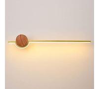 Applique Murale Intérieure Simple, Éclairage De Couloir, Lumière Douce Et Lumière Chaude, Longueur 42/61/77cm, Utilisée dans La Chambre, Le Salon, Le Couloir Et La Salle De Bains,Or,61cm,Pleasant6