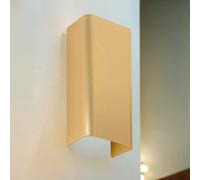 Applique Murale Intérieure Up Down 2x GU10 Aluminium Doré H: 23 Cm B: 11 Cm