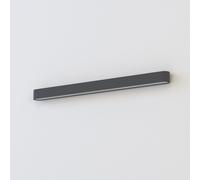 Applique Murale Intérieure Up Down 93,5 Cm Longue Grise Incl. T8 LED 3000K Chaud