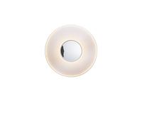 Applique murale Iris avec miroir Ø80 blanche