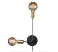 Applique murale JOSEFINE métal noir IP20 E27 - Nordlux, Intérieur