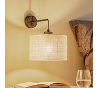 Applique murale Juta TK Lighting, dimmable, Salon / Salle à manger, Textile / Tissu / Soie, Applique Murale Tissu