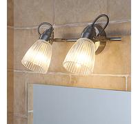 Applique murale Kara Lindby, dimmable, gris, Salle de bain, Verre, Moderne, Applique Murale