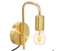 Applique murale ""Keli"" métal doré D12cm - Atmosphera createur d'interieur