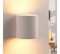 Applique murale Krista Lindby, dimmable, blanc, Salon / Salle à manger, Plâtre / Terre Cuite, Moderne, Applique Murale