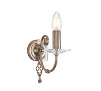 Applique Murale Lampe Acier Gealtertes Laiton H 22 CM Couloir