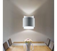 Up Down lampe applique murale d'intérieur applique murale d'escalier blanc, en acier en blanc, éclairage indirect, 1x G9, LxlxH 23x22x11 cm