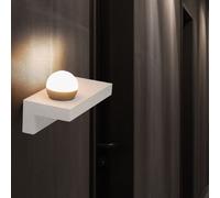 Applique murale moderne, lampe de couloir, lampe de chambre à coucher, applique LED béton, 7W 690lm blanc chaud, LxH 30x17,5 cm