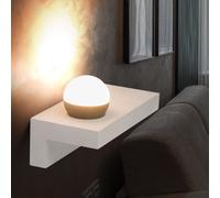 Applique murale moderne, lampe de couloir, lampe de chambre à coucher, applique LED béton, 7W 690lm blanc chaud, LxH 30x17,5 cm