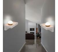 Applique Murale Lampe de Chambre Gris Bêton LED Couloir 3000K 2er Set