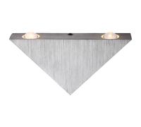 Applique murale Lampe de couloir Applique LED Lampe de chambre à coucher noire, aluminium, 3x LED blanc chaud, LxLxP 16,5x9x3