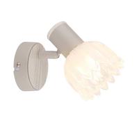 Applique Murale Lampe De Couloir Métallique Sable Mate H 12 Cm