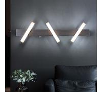 Applique Murale Lampe De Couloir Spots Réglables Clair Satiné 3X LED H 58Cm