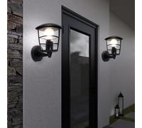 Applique Murale Lampe de Mur Extérieur Jardin Aluminium Luminaire Façade LED 2er