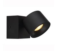 Applique murale lampe de salon 1 lampe orientable noire LED