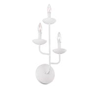 Applique murale couloir lampe de salon 3x E14 lustre design acier blanc