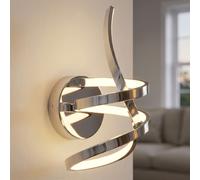 Applique Murale Lampe De Salon Argentée Lampe De Cuisine Courbée LED