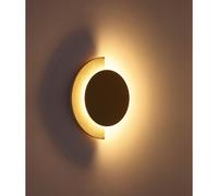 Applique murale Lampe de salon LED ronde Blanc Métal Marbre H 30 cm