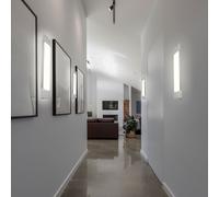 Applique murale applique lampe de couloir lampe d'escalier lampe de salon, blanc, LED 10W 1200Lm blanc chaud, LxPxH 30x7,4x2,4cm, lot de 4