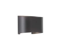Applique Murale Lampe D'Extérieur Projecteur LED Lampe De Jardin Métal Noir IP44